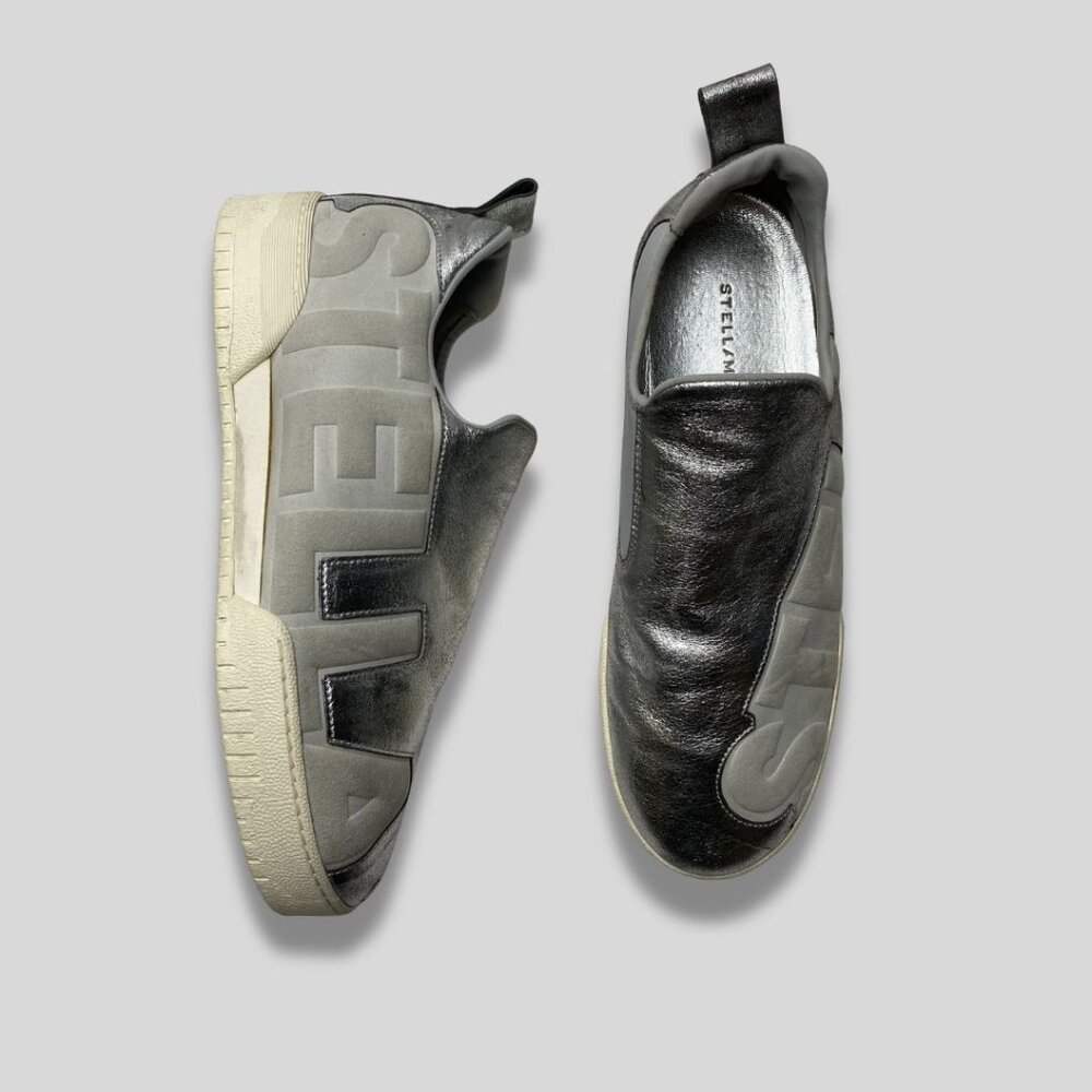 Stella Mccartney Metallic Slip-On Sneakers Size 40
